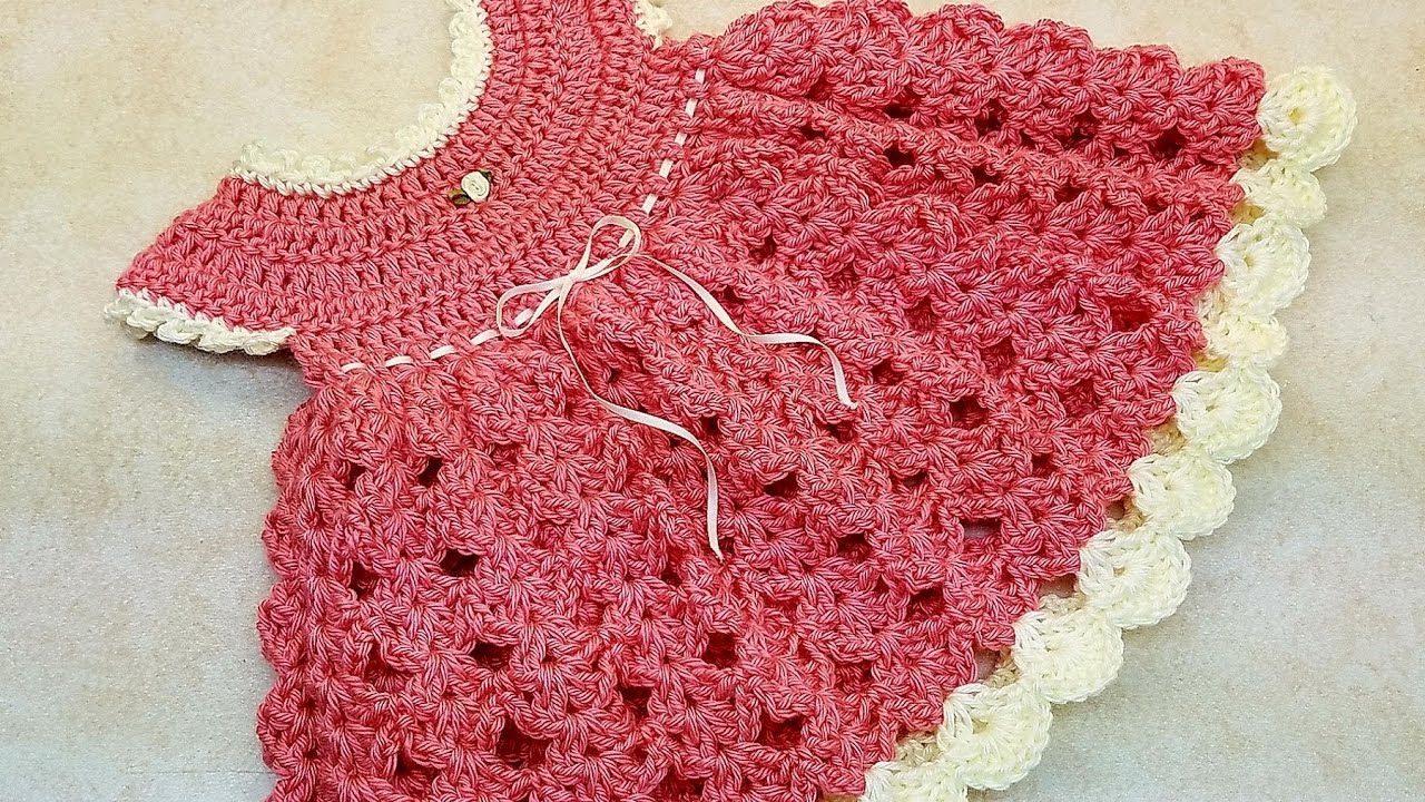 crochet baby dress [video pattern] so very adorable strawberry shortcake baby dress - knit and cczvnux